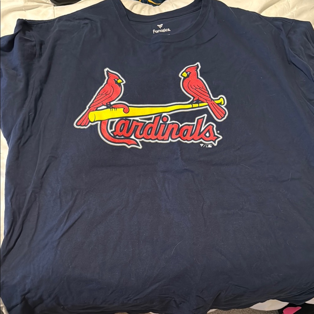 Fanatics Navy Cardinals Short Sleeve Tee